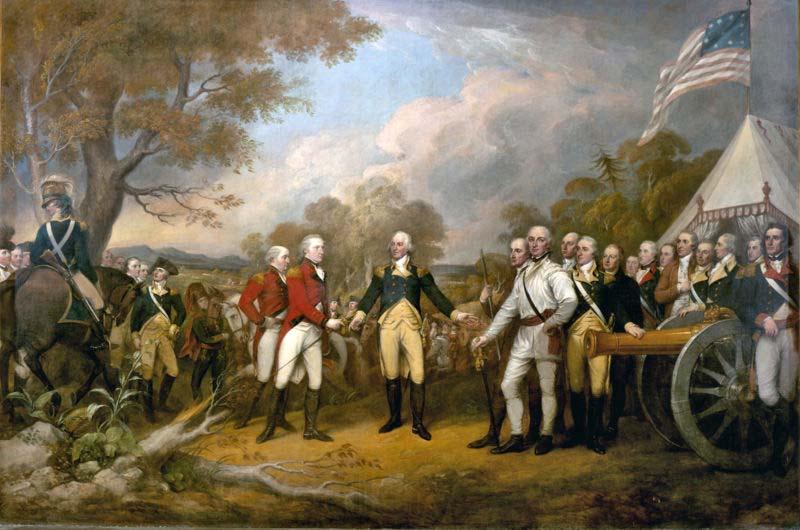 John Trumbull Surrender of General Burgoyne France oil painting art